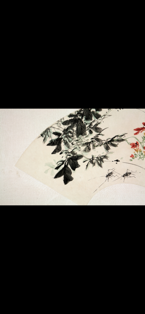 古玩字畫雪濤小寫意花鳥扇面拍賣，當(dāng)前價格26000元