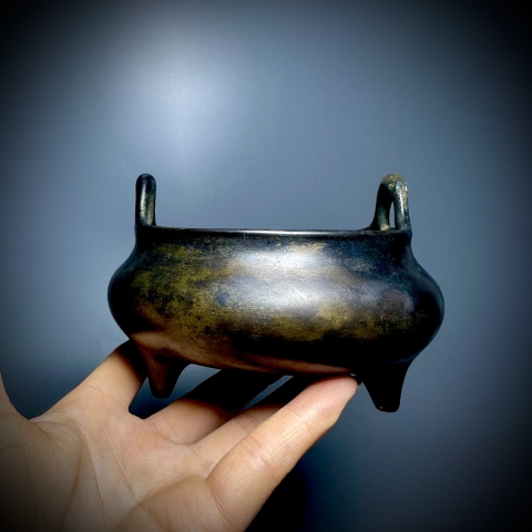 古玩銅器銅爐拍賣,當(dāng)前價(jià)格38000元