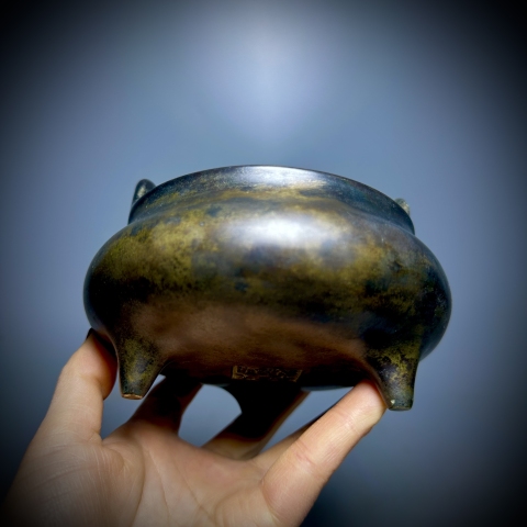 古玩銅器銅爐拍賣,當(dāng)前價(jià)格38000元