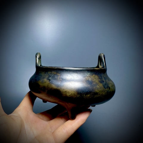 古玩銅器銅爐拍賣,當(dāng)前價(jià)格38000元