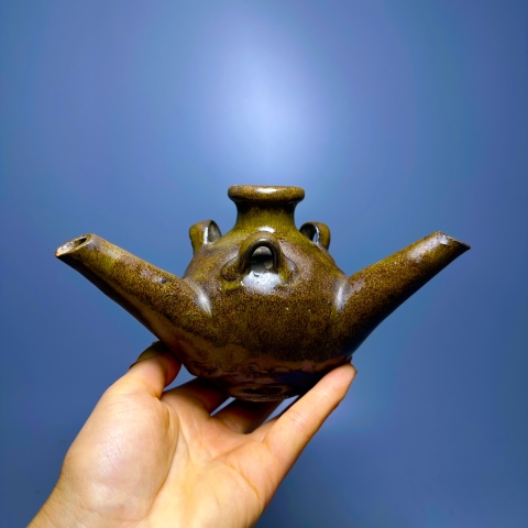古玩陶瓷茶葉末油燈拍賣，當前價格960元