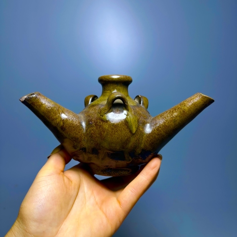 古玩陶瓷茶葉末油燈拍賣，當前價格960元