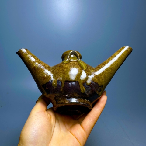 古玩陶瓷茶葉末油燈拍賣，當前價格960元