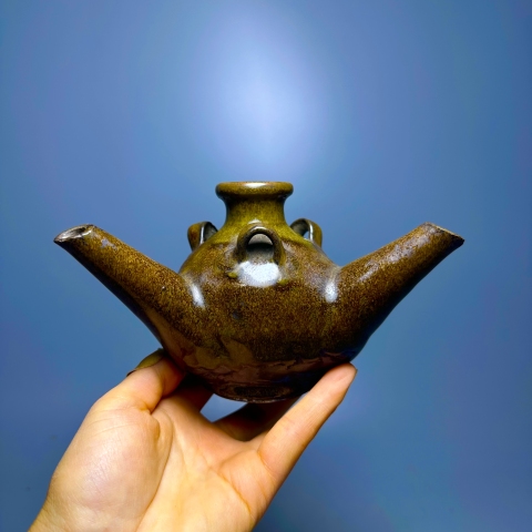 古玩陶瓷茶葉末油燈拍賣，當前價格960元