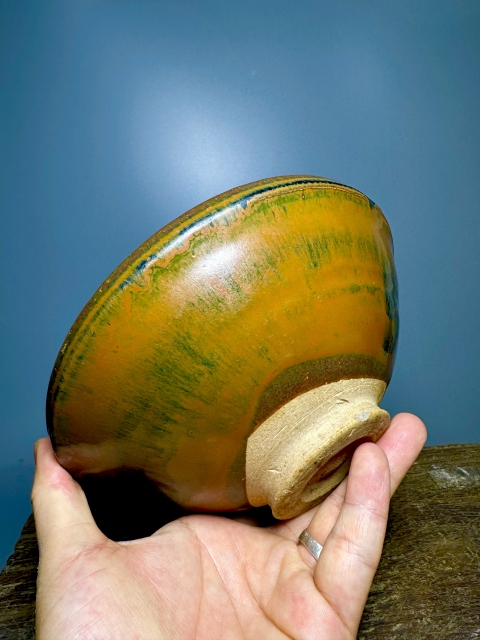 古玩陶瓷磁州窯兔毫釉直口斗笠碗拍賣(mài)，當(dāng)前價(jià)格12000元