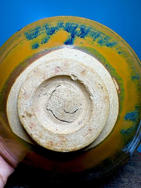 古玩陶瓷磁州窯兔毫釉直口斗笠碗拍賣(mài)，當(dāng)前價(jià)格12000元