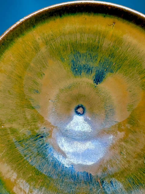 古玩陶瓷磁州窯兔毫釉直口斗笠碗拍賣(mài)，當(dāng)前價(jià)格12000元