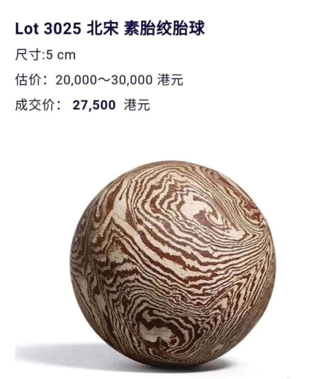 古玩陶瓷唐代絞胎步打球捶丸【域鑒實物鑒定】拍賣,當前價格8888元