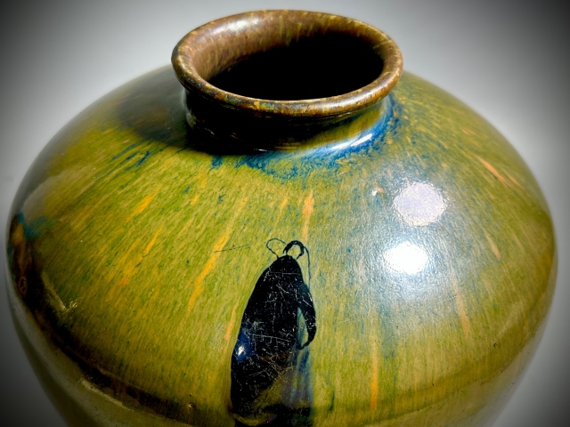 古玩陶瓷褐釉罐拍賣,當(dāng)前價格1200元