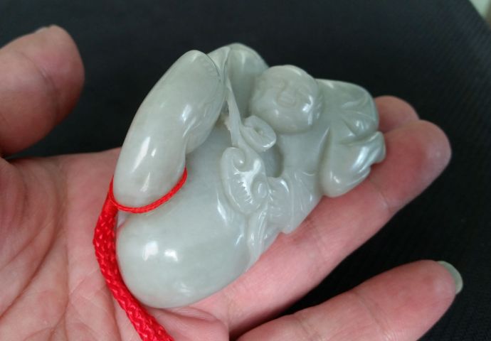 古玩玉器和田玉雕“鵝如意”擺件拍賣(mài)，當(dāng)前價(jià)格1980元