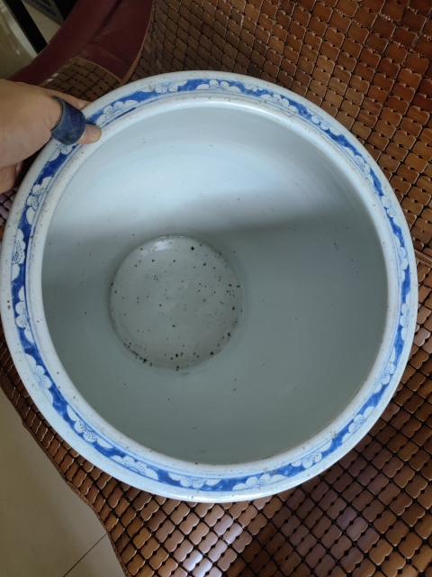 古玩陶瓷清晚期青花人物故事紋卷缸拍賣,當前價格76000元