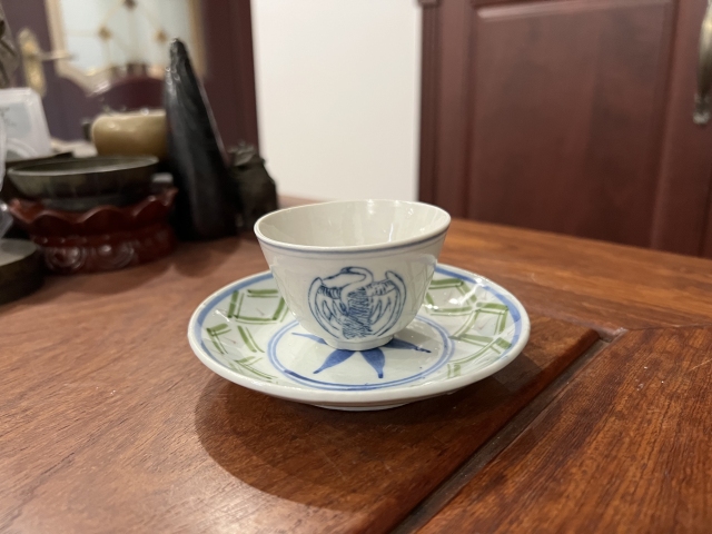古玩陶瓷民國(guó)杯盤拍賣，當(dāng)前價(jià)格199元