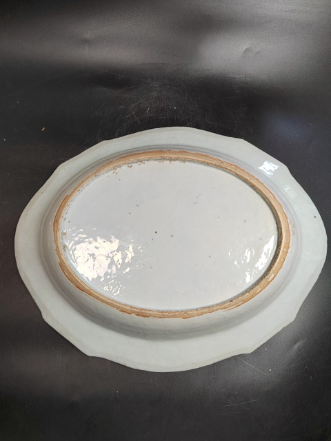 古玩陶瓷粉彩蝴蝶花卉紋盤拍賣,當前價格2999元