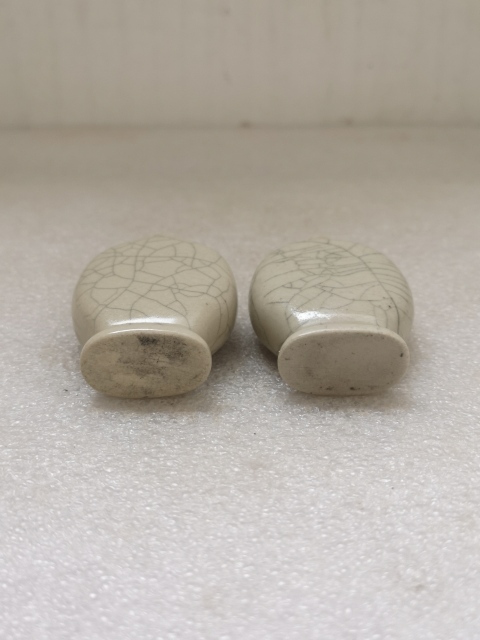 古玩陶瓷哥釉鼻煙壺拍賣,當前價格198元