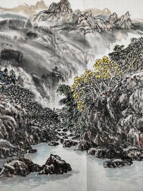 古玩字畫北京工藝美術出版社主編賈德江《山水》拍賣，當前價格16999元