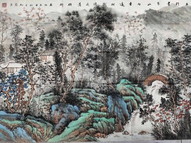 古玩字畫著名書(shū)畫家 司松筠《秋色蒼梧間梧間》拍賣，當(dāng)前價(jià)格6999元