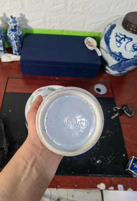古玩陶瓷富貴大吉圖粉彩束腰花觚拍賣,當前價格11999元