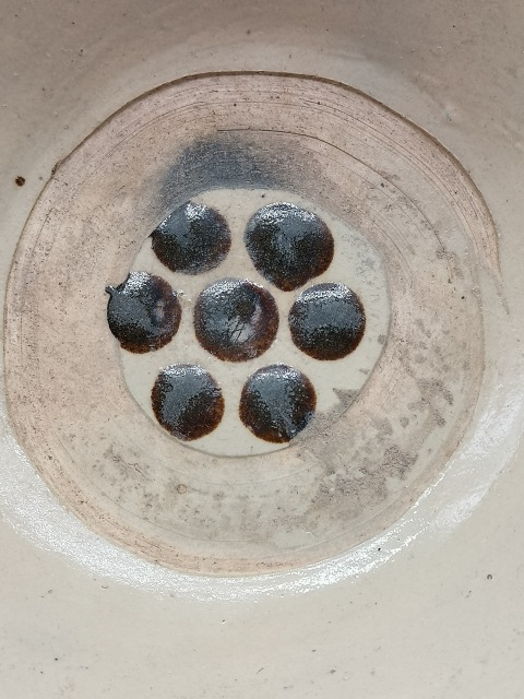 古玩陶瓷磁州窯褐點澀圈圈足疊燒工藝碗拍賣,當前價格188元