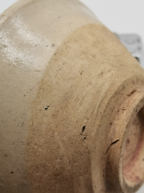 古玩陶瓷磁州窯褐點澀圈圈足疊燒工藝碗拍賣,當前價格188元