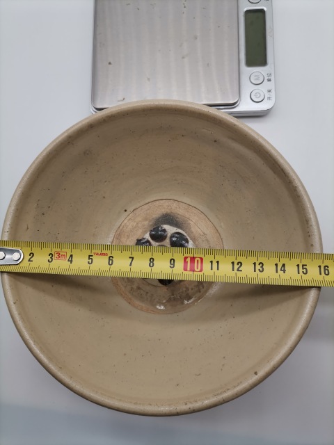 古玩陶瓷磁州窯褐點澀圈圈足疊燒工藝碗拍賣,當前價格188元