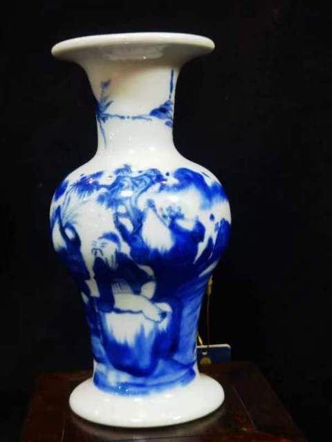 古玩陶瓷青花人物故事紋瓶拍賣,當前價格2800元