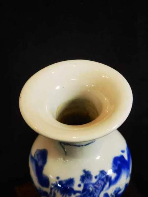 古玩陶瓷青花人物故事紋瓶拍賣,當前價格2800元