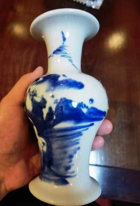 古玩陶瓷青花人物故事紋瓶拍賣,當前價格2800元