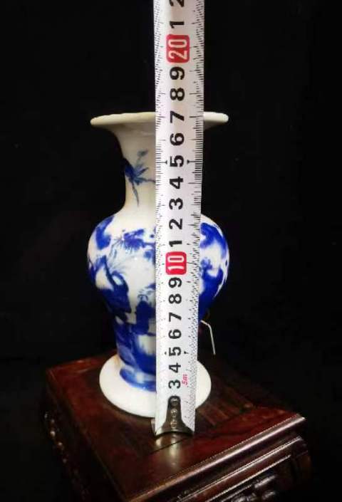 古玩陶瓷青花人物故事紋瓶拍賣,當前價格2800元