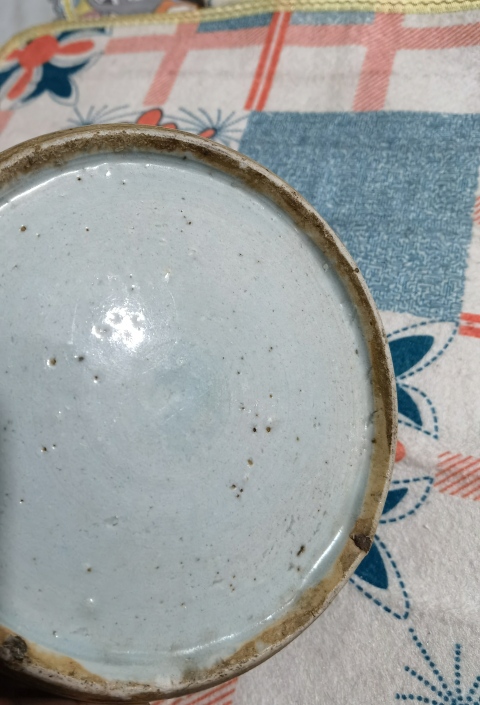 古玩陶瓷青花鳳眼紋罐拍賣,當前價格800元