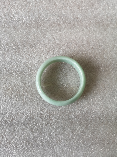 古玩玉器天然翡翠素紋手鐲拍賣，當前價格550元
