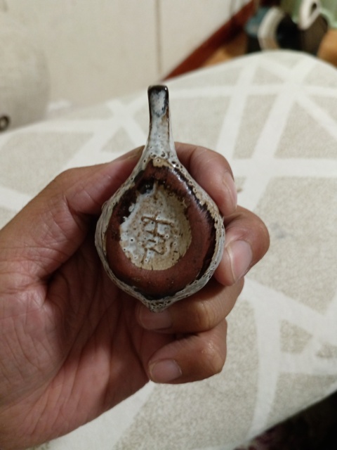 古玩陶瓷人面玉窯變鳥食管拍賣,當前價格860元