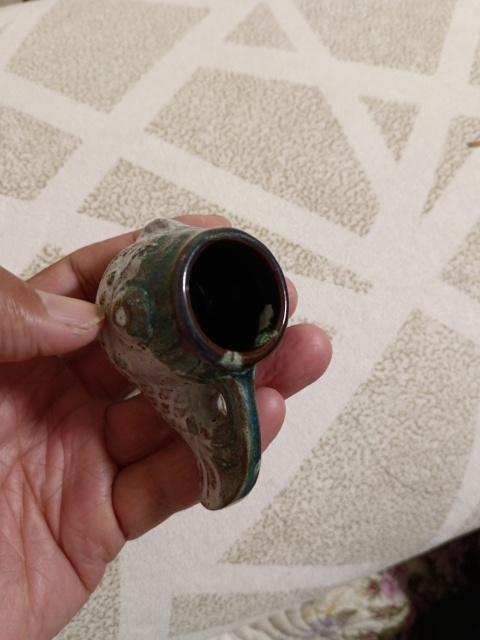 古玩陶瓷人面玉窯變鳥食管拍賣,當前價格860元