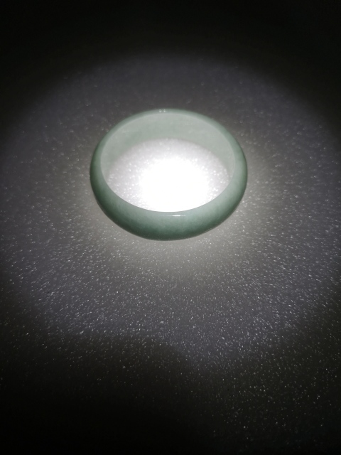 古玩玉器天然翡翠素紋手鐲拍賣，當前價格550元