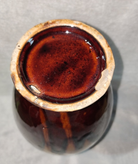 古玩陶瓷窯變釉雙耳瓶拍賣,當前價格398元