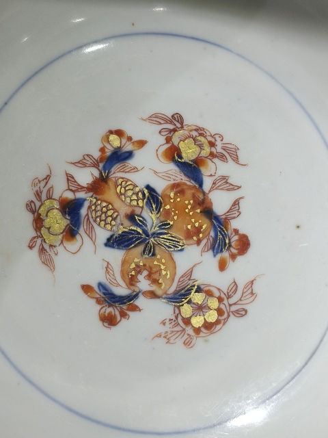 古玩陶瓷(精品大碗)清·康熙·青花礬紅描金三多紋大碗拍賣,當(dāng)前價(jià)格12800元