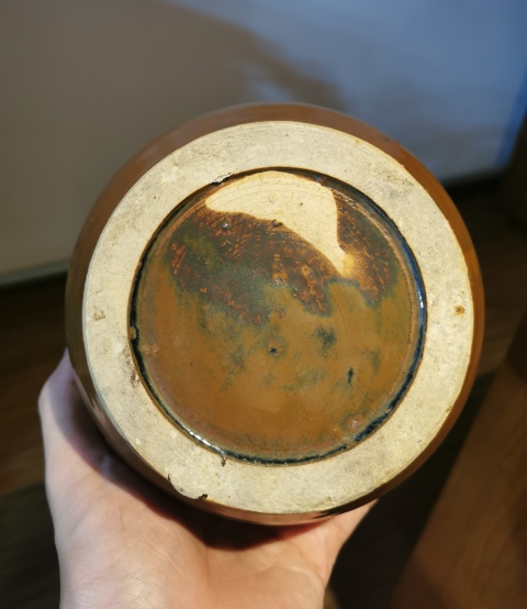 古玩陶瓷明代?紫金釉茶入拍賣,當前價格999元