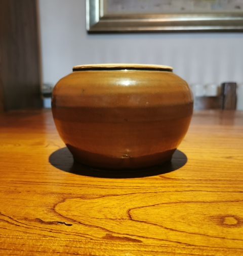 古玩陶瓷明代?紫金釉茶入拍賣,當前價格999元