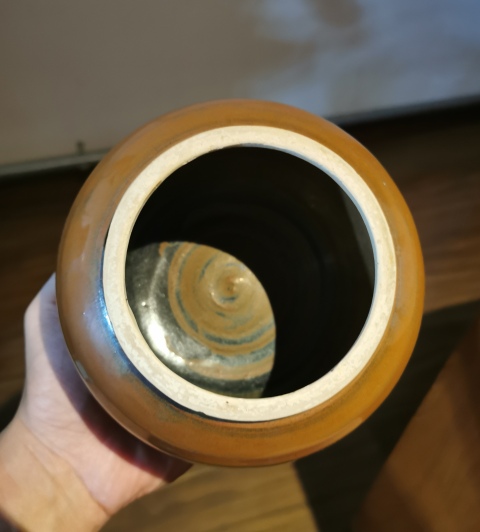 古玩陶瓷明代?紫金釉茶入拍賣,當前價格999元