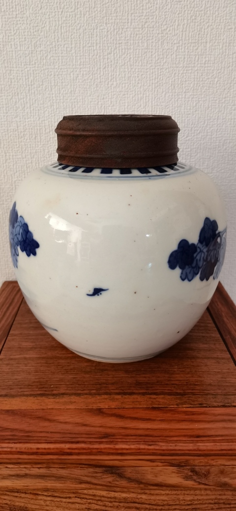 古玩陶瓷青花人物罐拍賣，當前價格4000元