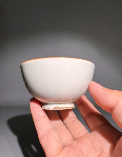 古玩陶瓷（精品）白釉雞心杯拍賣，當前價格2888元