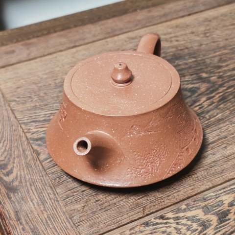 古玩雜項【高端茶壺】當代?名家趙地精制寶山礦降坡泥煙雨江南紫砂壺拍賣,當前價格4000元