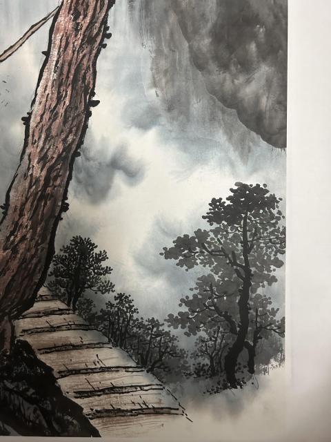 古玩字畫(huà)葉善華《風(fēng)景圖》拍賣(mài)，當(dāng)前價(jià)格850元