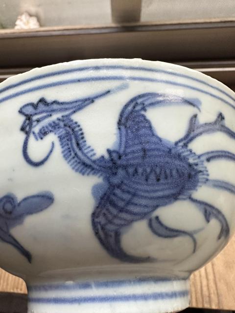 古玩陶瓷青花龍鳳紋碗拍賣,當前價格5000元