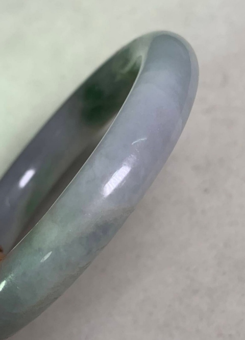 古玩玉器天然翡翠手鐲拍賣,當前價格3600元