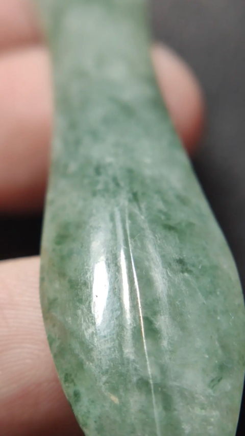古玩玉器天然翡翠發簪拍賣,當前價格666元