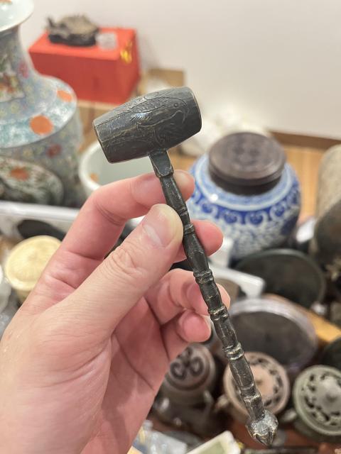 古玩雜項清代天槌一把拍賣,當前價格680元