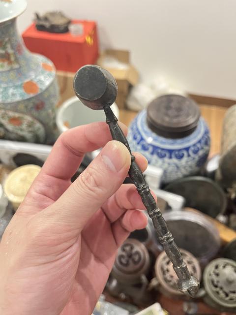 古玩雜項清代天槌一把拍賣,當前價格680元
