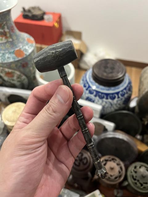 古玩雜項清代天槌一把拍賣,當前價格680元