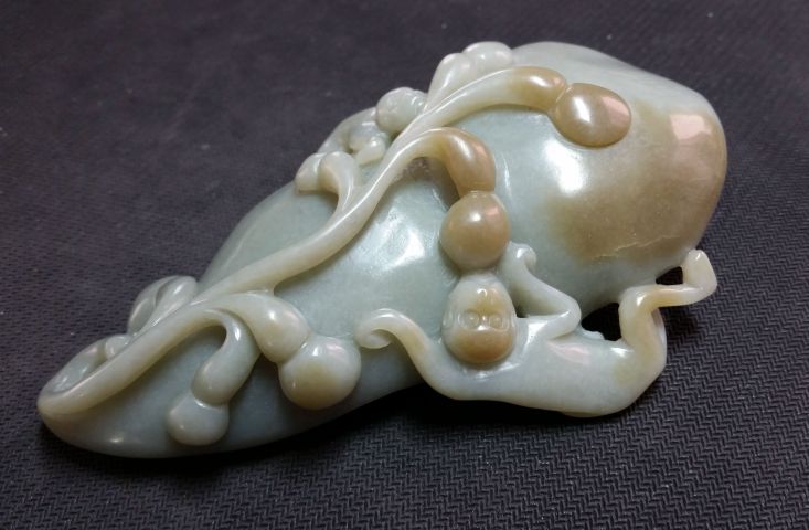 古玩玉器和田玉雕“福祿封侯”擺件拍賣,當前價格1880元