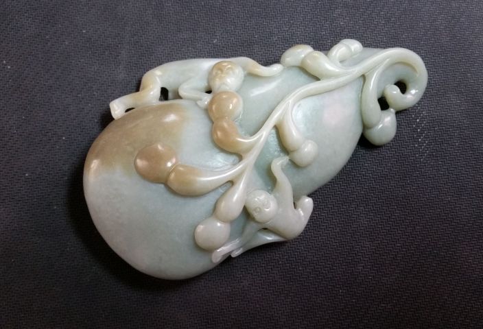 古玩玉器和田玉雕“福祿封侯”擺件拍賣,當前價格1880元